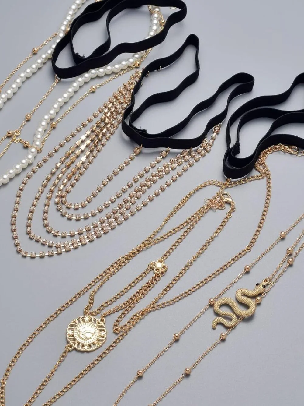 4-8Pcs Sexy Body Chain Belly Waist Chain Necklace Summer Beach Bikini Bra Body J